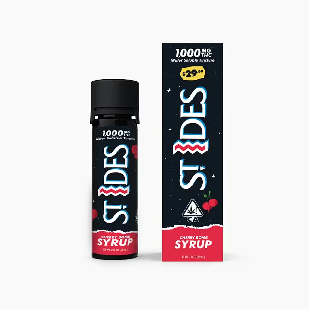 St Ides Syrups Cherry Bomb 1000MG THC tincture syrup bottle